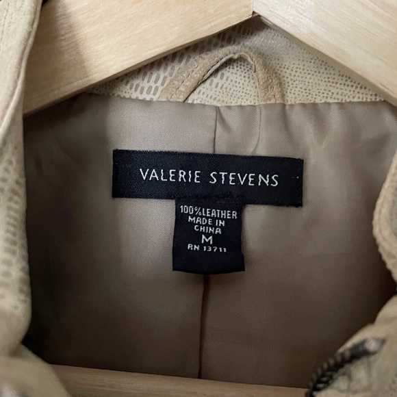 Valerie Stevens 100% Genuine Leather Jacket Size M - Picture 6 of 6